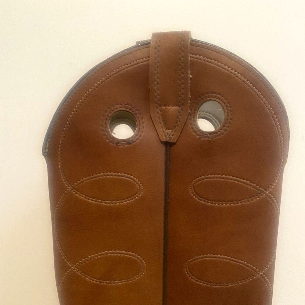 Vintage Western Cowboy Boots Brown Leather Suede Toe USA Made Women’s Size 7 - Picture 4 of 8